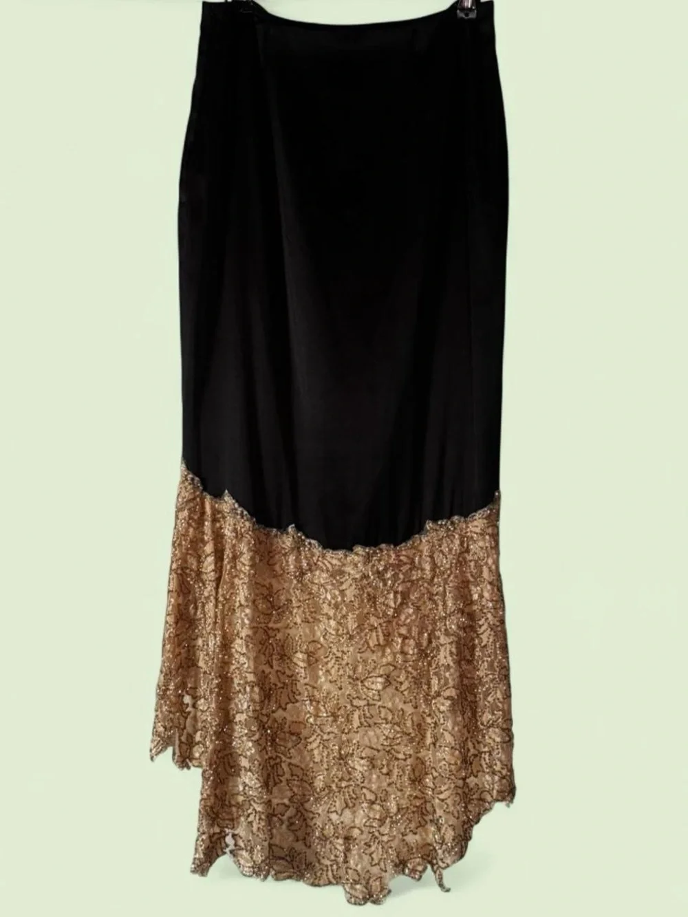 🖤 vintage cache silk lace skirt 🖤